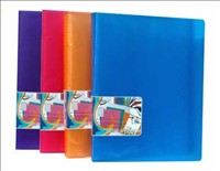 Display Book A4 20 Pocket Blaze Assorted QF2-6882 Supreme