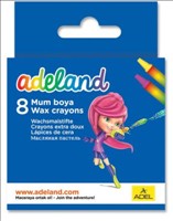 Wax Crayons 8pk Adeland