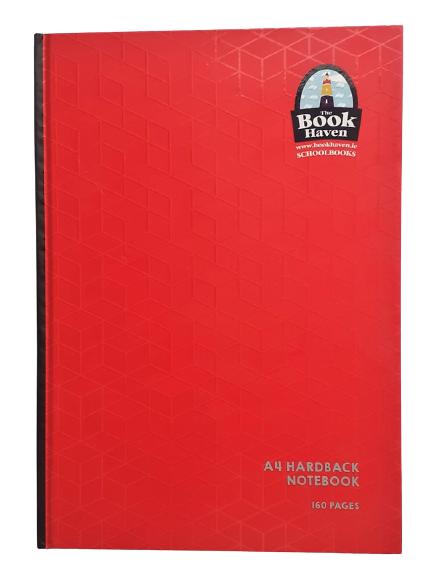 Hardback A4 160pg (Red) Bh-1350 Book Haven