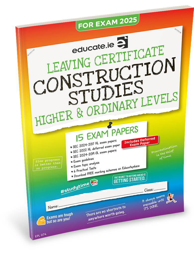 [OLD EDITION] Educate.ie LC Construction Studies HL & OL Exam Papers 2025