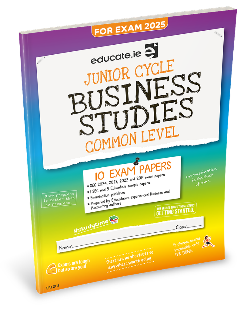 [OLD EDITION] Educate.ie JC Business Studies Common Level Exam Papers 2025