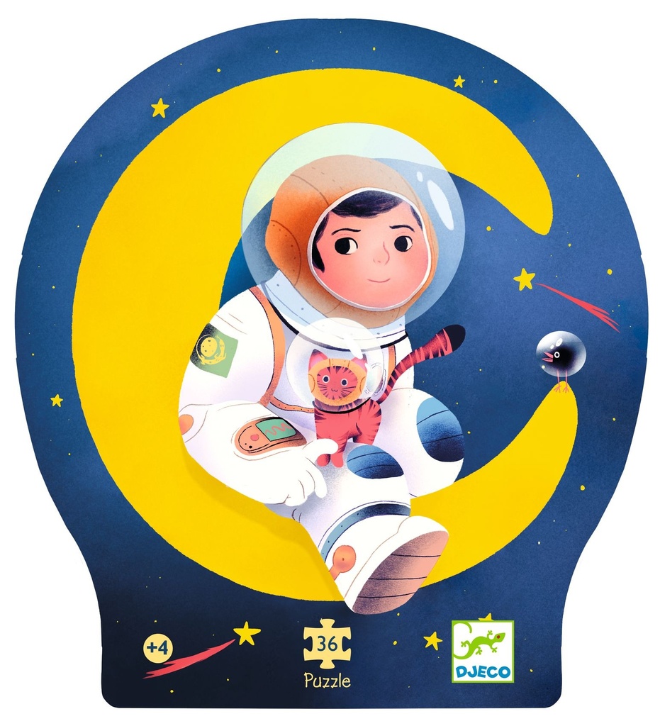 Djeco - An astronaut on the moon - 36 pcs - Puzzles