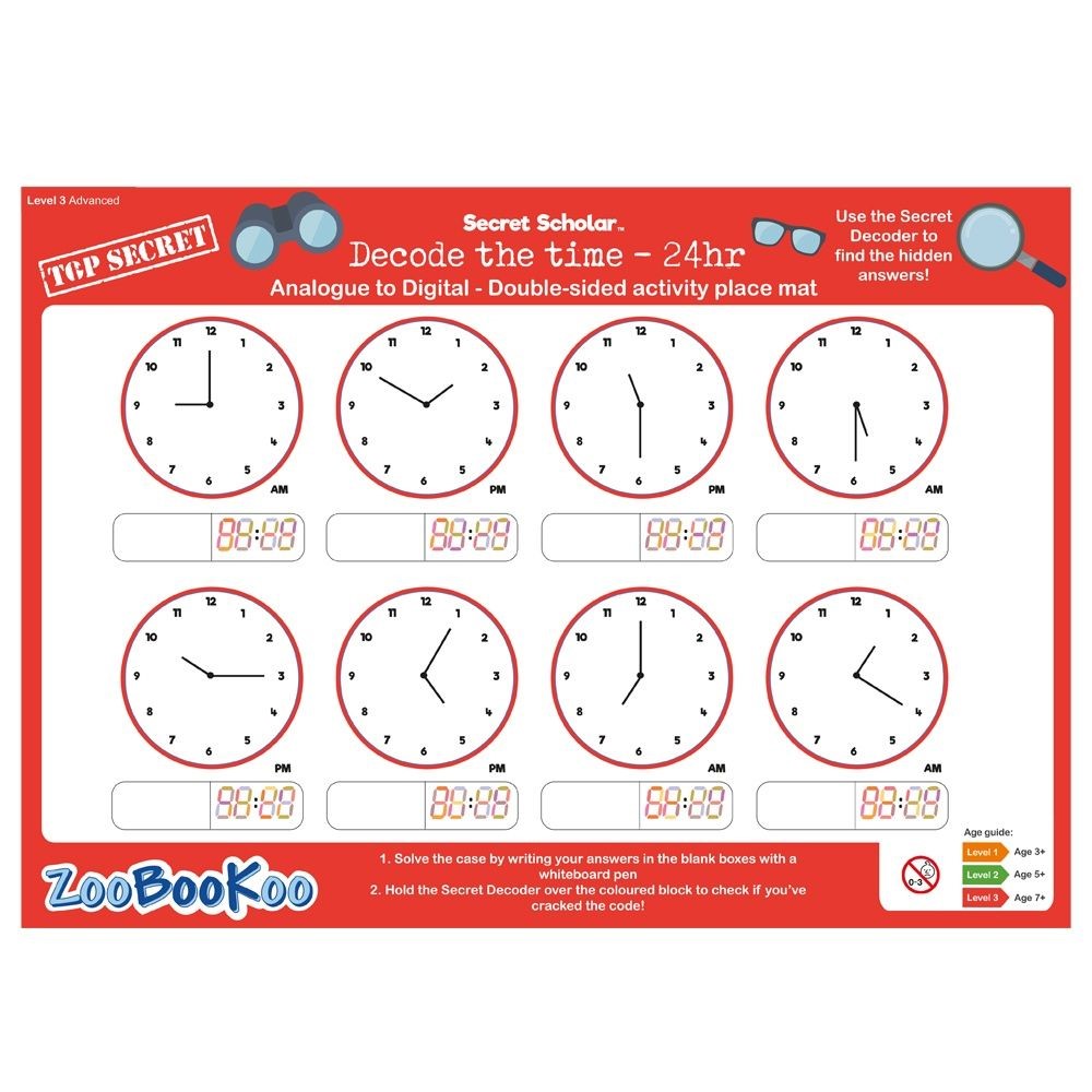 Decode the Time 24hr Secret Scholar