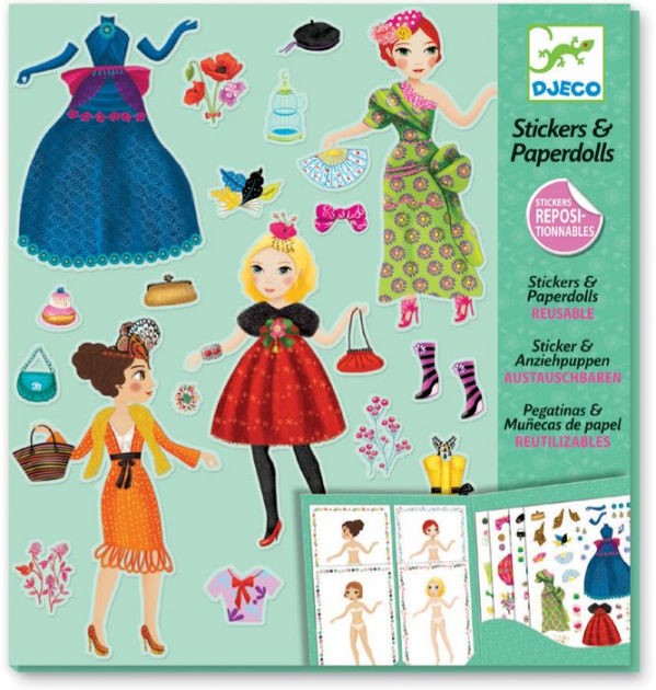 Stickers and Paperdolls Massive Fashion Djeco