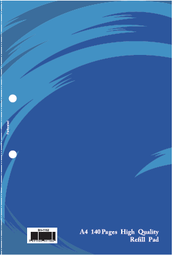 [5391505551162] (Available May) Refill Pad A4 140Pg (Side Bound) BH-1162