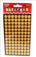 [5391521016294] Stickers Sparkle Gold Stars 4 Sheets Supreme