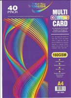 [5391521023889] [N/A] Card Multi Colour A4 40pk MC-3889 Supreme