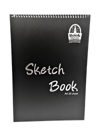 [5391539554221] [O/S] Sketch Book A4 20 Sheet Plastic Cover BH-4221
