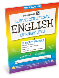 [9781916832343] [OLD EDITION] Educate.ie LC English OL Exam Papers 2025