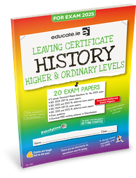 [9781916832459] [OLD EDITION] Educate.ie LC History HL & OL Exam Papers 2025