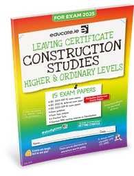 [9781916832572] [OLD EDITION] Educate.ie LC Construction Studies HL & OL Exam Papers 2025