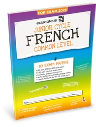 [9781916832275] [OLD EDITION] Educate.ie JC French Common Level Exam Papers 2025