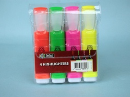 [5390438731016] Highlighters 4 Pack Asstd Perfect Stationery