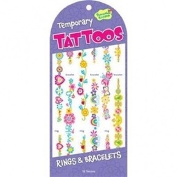 [0643356049271] Temporary Tattoos Rings and Bracelets
